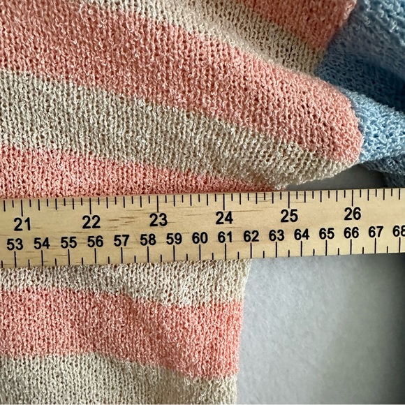 Lisa Robertson Women’s Sweater American Flag Pastel Color Size L - Picture 5 of 9